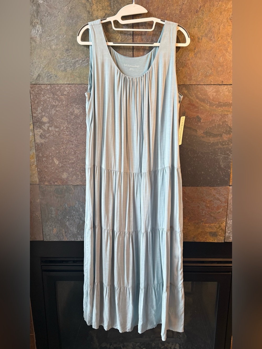 Soft Surroundings Anita NWT M(10-12) tiered sleeveless maxi dress. Beautiful